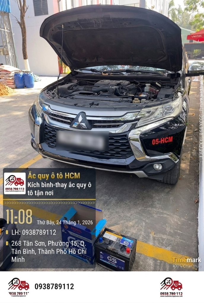 Thay  bình ắc quy Tân Bình